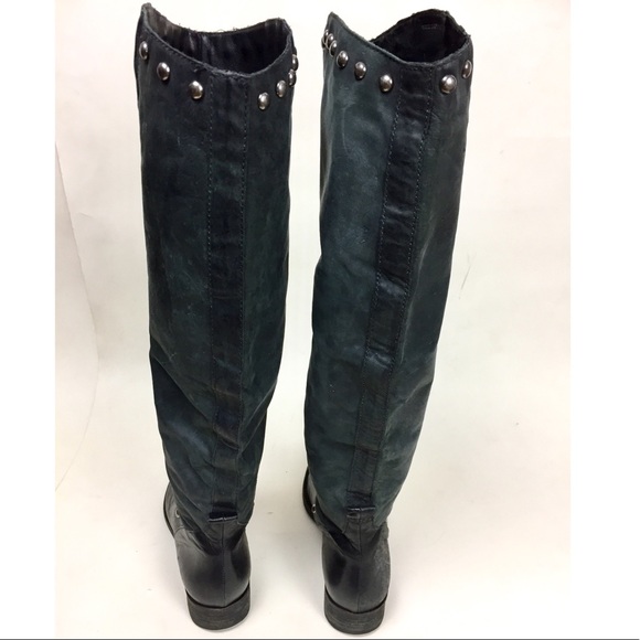 SOLD Pour la Victoire Black Leather Riding Boots Sz 7 - Picture 2 of 8